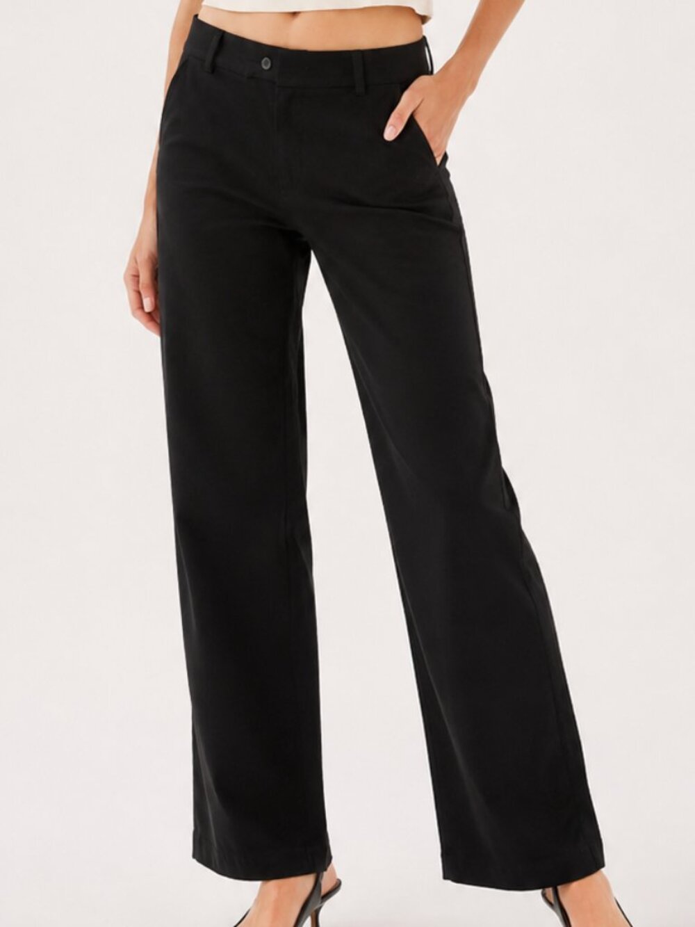 YOGIPACE Black Stretch Yoga Trouser Pants XL